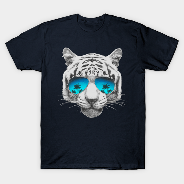 tiger with sunglasses t shirt